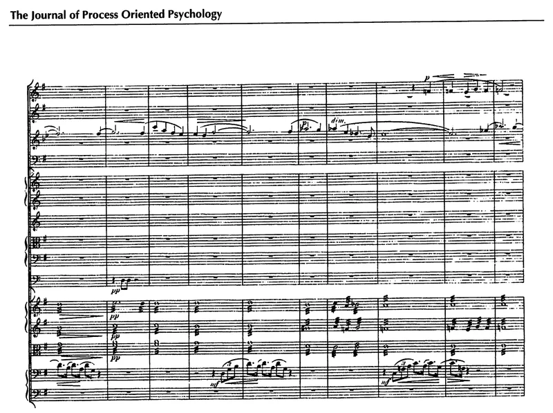 Music score: Dvorak, Symphony No. 9 in E minor (From the New World), movement IV, bars 71 to 80, the clarinet solo with the cellos' answer; top half of printed page 40